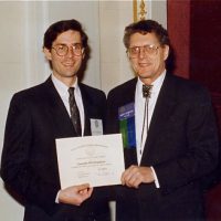 Dr. Kenneth Schweitzer and Dr. Robert Schweitzer after Ken’s presentation to the GNYAP. The Plaza Hotel, 1993