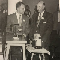 Dr. Jerome Schweitzer and Dr. Gilbert Smith during the GNYAP Fall Scientific Session.The Plaza Hotel, 1955